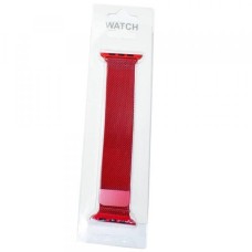 Ремешок совместим с Apple Watch (42 мм/44 мм/45 мм) металлический красный /блистер/
