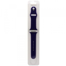 Ремешок совместим с Apple Watch (42 мм/44 мм/45 мм) силикон SM темно-фиолетовый /блистер/