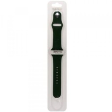 Ремешок совместим с Apple Watch (38 мм/40 мм/41 мм) силикон SM темно-зеленый /блистер/