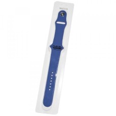 Ремешок совместим с Apple Watch (42 мм/44 мм/45 мм) силикон ML темно-синий /блистер/