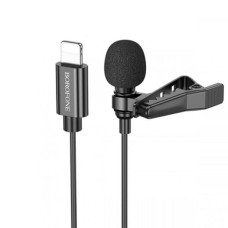 Микрофон петличный BOROFONE BFK11 (Lightning 8-pin) черный