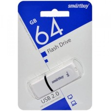 64GB USB 2.0 Flash Drive SmartBuy Paean белый (SB64GBPN-W)