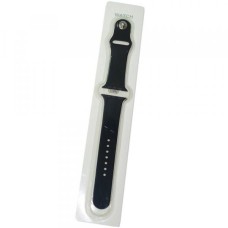 Ремешок совместим с Apple Watch (38 мм/40 мм/41 мм) силикон SM черный /блистер/