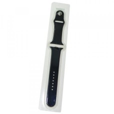 Ремешок совместим с Apple Watch (42 мм/44 мм/45 мм) силикон ML черный /блистер/