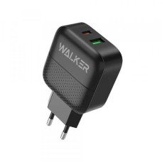 СЗУ USB-С 3,0А WALKER WH-37 18W (USB, TYPE-C, Quick Charge 3.0, Power Delivery) черный