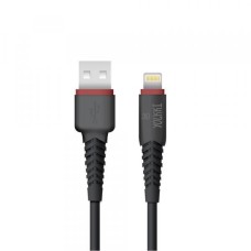 Кабель USB - Lightning 8-pin YOLKKI Pro 04 черный (1м) /max 2,1A/