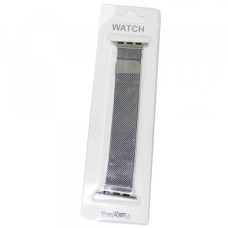Ремешок совместим с Apple Watch (38 мм/40 мм/41 мм) металлический серебро /блистер/