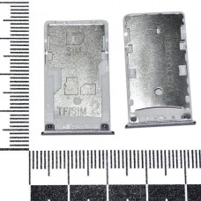 Держатель сим-карты совместим с Xiaomi Redmi4 серебро orig Factory