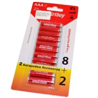 Батарейка AAA LR03 алкалиновая SmartBuy (блистер/10шт)