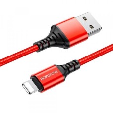 Кабель USB - Lightning 8-pin BOROFONE BX54 красный (1м)