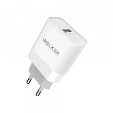 СЗУ USB 2,4A WALKER WH-35 (1USB, Quick Charge 3.0) белый