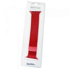 Ремешок совместим с Apple Watch (38/40/41 мм) металлический красный 